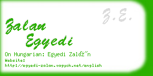 zalan egyedi business card